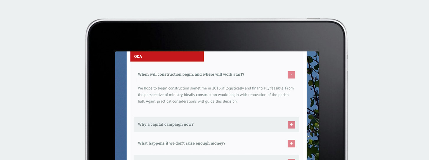 GivingTools Q&A pages give answers to your donors based on questions your receive.